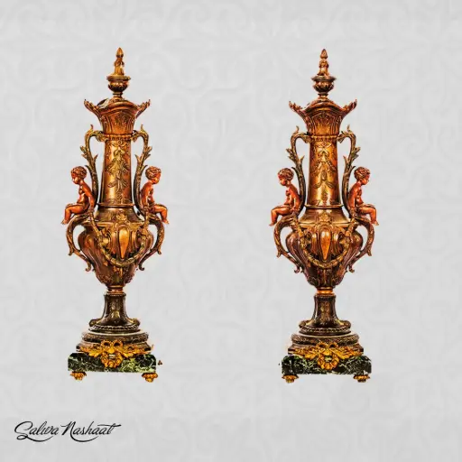 PAIR OF FRENCH ORMOLU MOUNTED MALACHITE CASSOLETTES